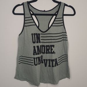 Green tank top
